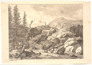 Wodospad autorstwa Johan Christian Dahl