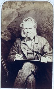 Portret Sir Edwina Landseera (1802-73) (odbitka albuminowa) autorstwa J.C. Watkins