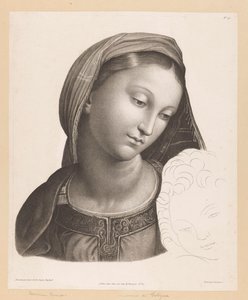 Maria spotkała życzliwość Madonna z Foligno autorstwa J.F. Cazenave