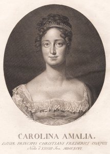 Karolina Amalie autorstwa J.F. Clemens