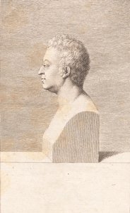 Popiersie mężczyzny autorstwa J.F. Clemens