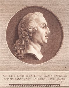Pani Adam Mueller. Marmurowy medalion Efter Wiedewelts autorstwa J.F. Clemens