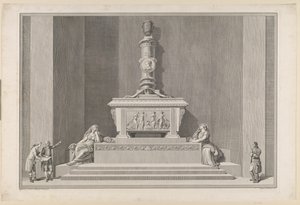 Pomnik nagrobny Fryderyka V w katedrze w Roskilde autorstwa J.F. Clemens