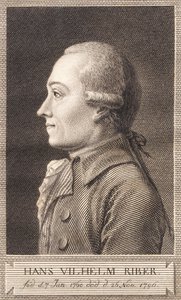 Hans Vilhelm Riber autorstwa J.F. Clemens