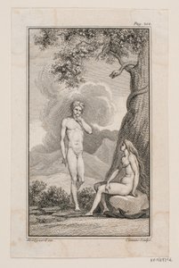 Ilustracja do IV „Adama i Ewy” Johannesa Ewalda autorstwa J.F. Clemens