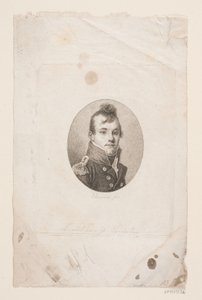 Porucznik Ole Christian Lange autorstwa J.F. Clemens