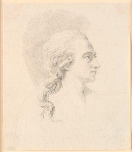Portret rzeźbiarza Aleksandra Trippela. Profil po prawej autorstwa J.F. Clemens