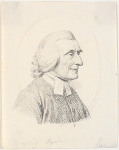 Portret księdza Paula Egede (1709-89) autorstwa J.F. Clemens