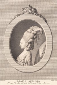 Księżniczka Louisa Augusta autorstwa J.F. Clemens