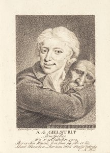 Aktor Adam Gottlob Gielstrup (1753-1830) autorstwa J.F. Clemens