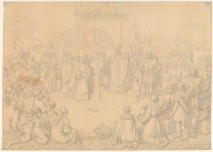 Głoszenie Ansgar autorstwa J.L. Lund