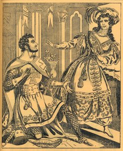 „Ivanhoe: Sir Brian de Bois Guilbert i Rebecca”, XIX w.