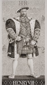 Henryk VIII (1491-1547) z „Ilustracji historii angielskiej i szkockiej” Tom I