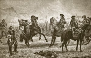 Wilhelm III podczas oblężenia Namur, ryty przez Butterwortha i Heatha