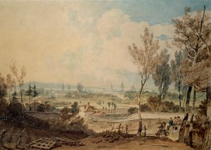 Widok Oksfordu od strony południowej Headington Hill, 1803-1804 autorstwa Joseph Mallord William Turner