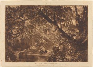 Aesacus i Hesperie, opublikowane 1819. autorstwa Joseph Mallord William Turner