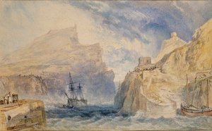 Boscastle, Kornwalia, c1824 autorstwa Joseph Mallord William Turner