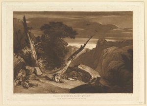 Z Fairy Queen Liber Studiorum Spensera, część VII, tablica 36, czerwiec 1811. autorstwa Joseph Mallord William Turner