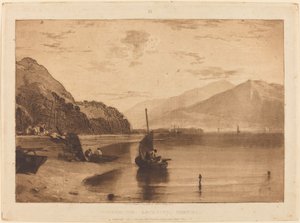 Inverary Pier, opublikowane 1811. autorstwa Joseph Mallord William Turner