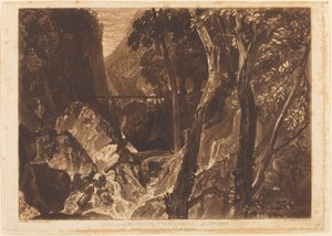 Młyn w pobliżu Grand Chartreuse, opublikowany w 1816 r. autorstwa Joseph Mallord William Turner