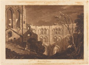Opactwo Rivaux, opublikowane w 1812 r. autorstwa Joseph Mallord William Turner