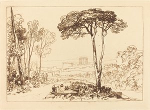 Scena w Kampanii, opublikowana w 1812 r. autorstwa Joseph Mallord William Turner