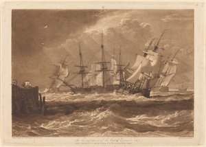 Statki na wietrze, opublikowana w 1808 r. autorstwa Joseph Mallord William Turner