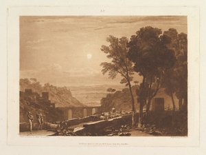 Most i Kozy Liber Studiorum, cz. IX, tablica 43, 23 kwietnia 1812 r. autorstwa Joseph Mallord William Turner