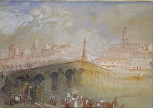 Most w Blois: Polana mgły, 1826-1830 autorstwa Joseph Mallord William Turner