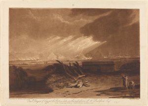 Piąta plaga egipska, opublikowana w 1808 r. autorstwa Joseph Mallord William Turner