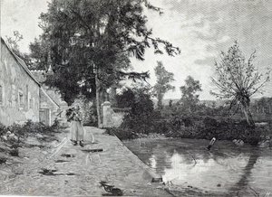 Po deszczu, z Godziny wolnego, 1888 autorstwa J.M. Barnsley