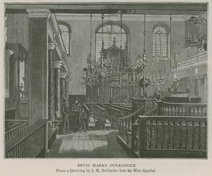 Synagoga Bevisa Marksa autorstwa J.M. Belisario