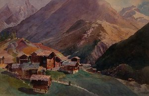 Zermatt z Platten autorstwa J.M. Donne