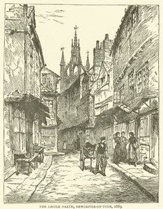 Zamek Garth, Newcastle-on-Tyne autorstwa J.R. Brown