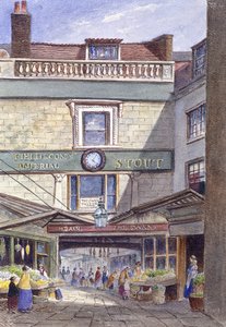 Swan Inn, Leadenhall Market, Londyn, ok. 1870