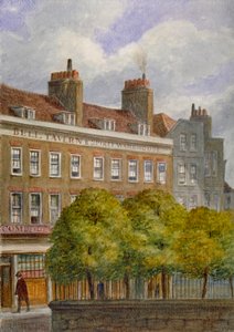 Widok Bell Tavern, Church Row, Aldgate, City of London, 1870.
