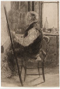 Artysta przy sztalugach autorstwa J. Alden Weir