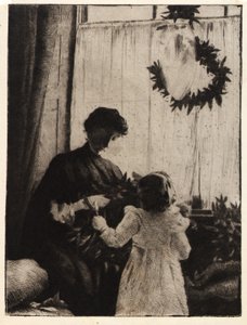 Świąteczna zieleń autorstwa J. Alden Weir