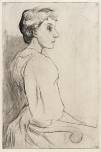 Portret kobiety autorstwa J. Alden Weir