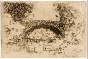 Kamienny most autorstwa J. Alden Weir