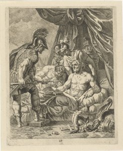 Achilles leczy Telephos Sceny z życia Achillesa (tytuł serii) Vitam et mortem Achilli (tytuł serii)