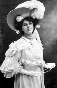 Dora Barton 1884-1966, angielska aktorka, 1900.