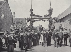 Corby Pole Fair, Chairing and Poleing Goście autorstwa J. Benjamin Stone
