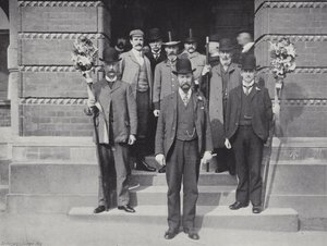 Hocktide w Hungerford, Constable i Tutti Men autorstwa J. Benjamin Stone