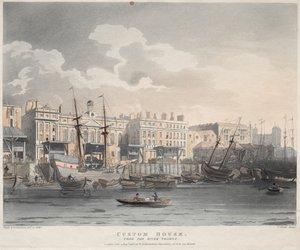 Urząd Celny od strony Tamizy, 1808 r.
