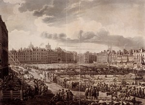 Rynek Smithfield, Londyn, 1811