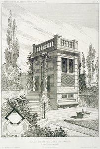 Pokój kąpielowy, z tomu projektów różnych architektów, pub. Morel & Cie, Paryż, ok.1880
