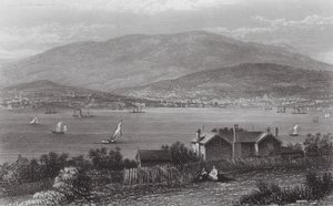 Australia: Miasto Hobart, Tasmania (rycina) autorstwa J. C. Armytage