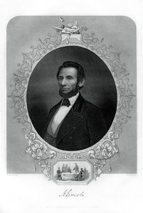 Prezydent Abraham Lincoln, polityk amerykański, 1862-1867. autorstwa J. C. McRae
