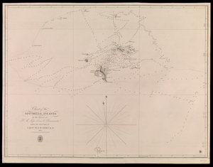 Mapa Wysp Seszelskich sporządzona przez oficerów okrętów H.M. Leven i Barracouta pod kierunkiem kpt. W.F.W. Owena R.N. 1825